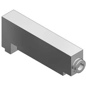 VVQ2000-R-1-C8, Individual EXH Spacer, Base Mounted – VVQ2000-R-1-C8