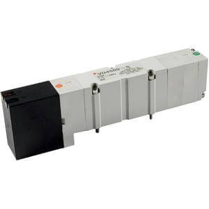 VQ4*0*, 4000 Series, 5 Port Solenoid Valve, Plug-in, Base Mounted – VQ4200-51-Q