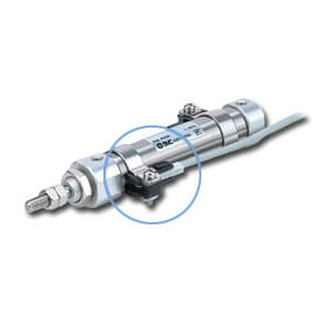 Auto switch mounting bracket – BM2-040A (illustrative image)