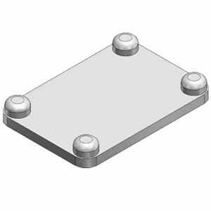 VVX02x-4A-*, Blanking plate for VX2 – VVX021S-4A-N