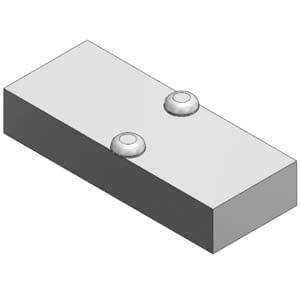 VVQD1000-10A-5, Blanking plate for VQD1000, Base Mounted – VVQD1000-10A-5