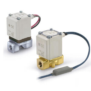 VX2**, Direct Operated 2 Port Solenoid Valve for Medium Vacuum/Water/Oil/Steam. – VX235DLA