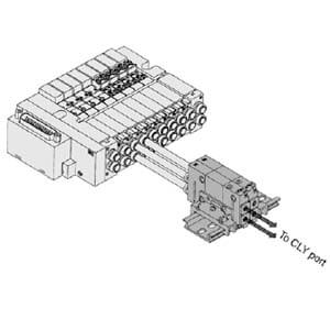 Endplate right for VV5Q11 – VVQ1000-2A-1-R (illustrative image)