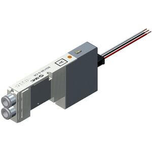 SQ1*4*, 1000 Series, 5 Port Solenoid Valve, Plug Lead Type – SQ1241DN-5LO1-C6-Q