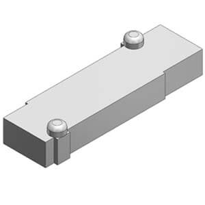 VVQZ*000-10A-5, Blanking plate for VQZ1000/2000/3000, Base Mounted – VVQZ2000-10A-5