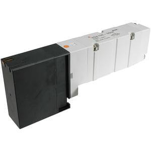 VQ4*5*, 4000 Series, 5 Port Solenoid Valve, Plug Lead, Base Mounted – VQ4250-5HW1-Q
