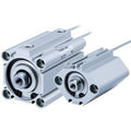 C(D)Q2, Compact Cylinder, Double Acting, Single Rod w/Auto Switch Mounting Groove – CDQ2A80TF-15DZ