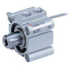 C(D)Q2, Compact Cylinder, Single Acting, Single Rod w/Auto Switch Mounting Groove – CDQ2A32TF-10TZ