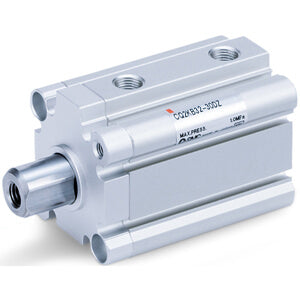 C(D)Q2K, Compact Cylinder, Double Acting, Single Rod, Non-rotating w/Auto Switch Mounting Groove – CDQ2KA50TF-100DMZ