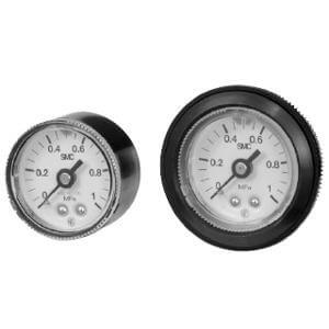 G46E, Pressure Gauge, Oil-free, External Parts Copper-free w/Limit Indicator (O.D. 42) | G46E-7-01-C