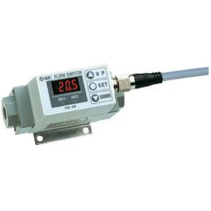 PF2A7**, Digital Flow Switch for Air, Integrated Display Type – PF2A750-02-67