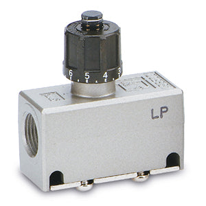 In-line speed controller with check valve – EAS3000-F02 (illustrative image)