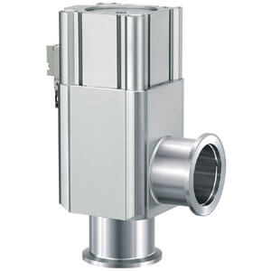 XLAV-2, Aluminium High Vacuum Angle Valve, Normally Closed/Bellows Seal with Solenoid Valve – XLAV-25G-2M9//-5G-Q