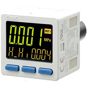 ZSE20C(F), High-Precision, Digital Pressure Switch for General Fluids – ZSE20CF-T-02-W